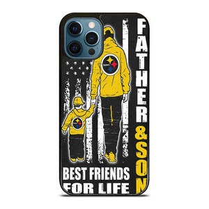 PITTSBURGH STEELERS FATHER AND SON iPhone 12 Pro Max Case PITTSBURGH STEELERS FATHER AND SON iPhone 12 Pro Max Case