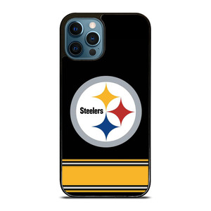 PITTSBURGH STEELERS LOGO STRIPE iPhone 12 Pro Max Case PITTSBURGH STEELERS LOGO STRIPE iPhone 12 Pro Max Case