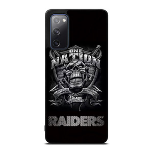OAKLAND RAIDERS BLACK ONE NATION Samsung Galaxy S20 FE Case