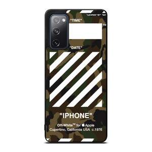 OFF WHITE CAMO BACKGROUND Samsung Galaxy S20 FE Case