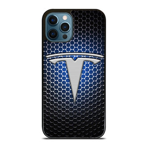 TESLA LOGO BLUE LIGHT iPhone 12 Pro Max Case TESLA LOGO BLUE LIGHT iPhone 12 Pro Max Case