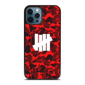 UNDEFEATED BAPE CAMO RED iPhone 12 Pro Max Case UNDEFEATED BAPE CAMO RED iPhone 12 Pro Max Case