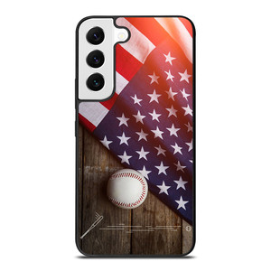 BASEBALL BALL AND FLAG Samsung Galaxy S22 Case