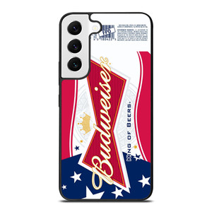 BUDWEISER AMERICAN FLAG LOGO Samsung Galaxy S22 Case BUDWEISER AMERICAN FLAG LOGO Samsung Galaxy S22 Case