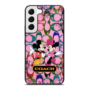 COACH PINK FLOWER MICKEY MINNIE Samsung Galaxy S22 Case COACH PINK FLOWER MICKEY MINNIE Samsung Galaxy S22 Case