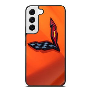 CORVETTE ORANGE LOGO Samsung Galaxy S22 Case