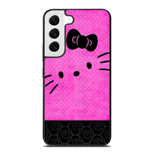 HELLO KITTY PINK BLACK Samsung Galaxy S22 Case
