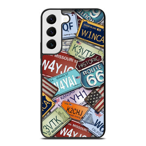 HISTORICAL ROUTE 66 NUMBER PLATE Samsung Galaxy S22 Case HISTORICAL ROUTE 66 NUMBER PLATE Samsung Galaxy S22 Case