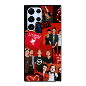 5 SECONDS OF SUMMER RED COLLAGE Samsung Galaxy S22 Ultra Case