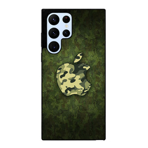 APPLE LOGO CAMO GREEN Samsung Galaxy S22 Ultra Case