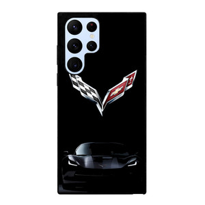 CORVETTE CAR LOGO BLACK Samsung Galaxy S22 Ultra Case