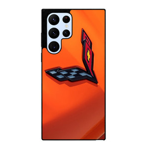 CORVETTE ORANGE LOGO Samsung Galaxy S22 Ultra Case