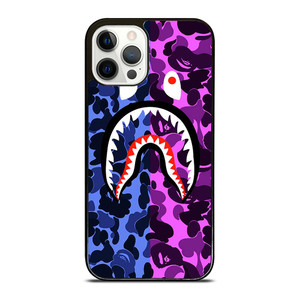 BAPE SHARK LOGO BLUE VIOLET iPhone 12 Pro Case BAPE SHARK LOGO BLUE VIOLET iPhone 12 Pro Case