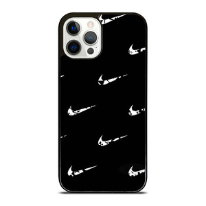 BLACK NIKE LOGO PATTERN iPhone 12 Pro Case BLACK NIKE LOGO PATTERN iPhone 12 Pro Case