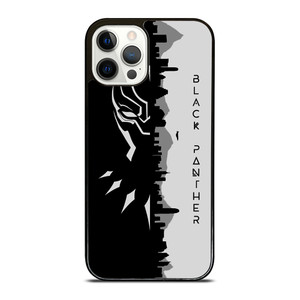 BLACK PANTHER BLACK WHITE FAN ART iPhone 12 Pro Case BLACK PANTHER BLACK WHITE FAN ART iPhone 12 Pro Case