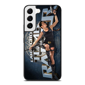 LARA CROFT TOMB RAIDER iPhone XR Plastic Black Samsung Galaxy S22 Case