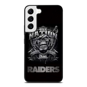 OAKLAND RAIDERS BLACK ONE NATION Samsung Galaxy S22 Ultra Case
