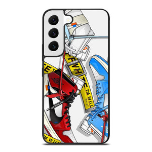 OFF WHITE AIR JORDAN SHOES Samsung Galaxy S22 Ultra Case