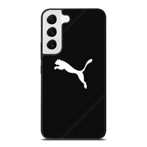 PUMA LOGO BLACK LEATHER Samsung Galaxy S22 Ultra Case
