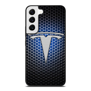 TESLA LOGO BLUE LIGHT Samsung Galaxy S22 Ultra Case