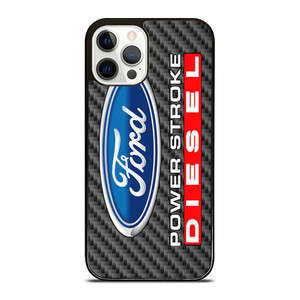 CARBON ORD POWERSTROKE DIESEL LOGO iPhone 12 Pro Case CARBON ORD POWERSTROKE DIESEL LOGO iPhone 12 Pro Case