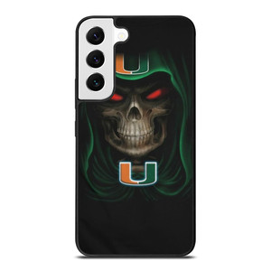 MIAMI HURRICANES SKULL Samsung Galaxy S22 Case MIAMI HURRICANES SKULL Samsung Galaxy S22 Case