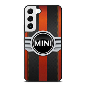 MINI COPER LOGO BLACK RED STRIPES Samsung Galaxy S22 Case