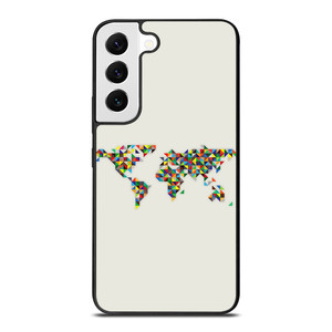 MINIMALISTIC WORLD MAP Samsung Galaxy S22 Case