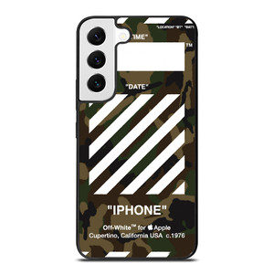 OFF WHITE CAMO BACKGROUND Samsung Galaxy S22 Case