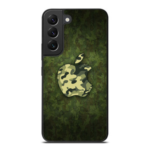 APPLE LOGO CAMO GREEN Samsung Galaxy S22 Plus Case APPLE LOGO CAMO GREEN Samsung Galaxy S22 Plus Case