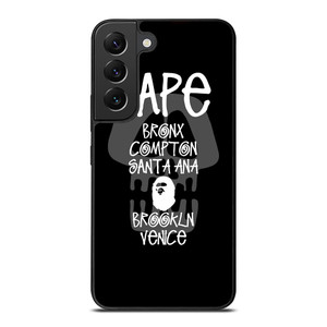 BAPE BLACK SKULL STUSSY Samsung Galaxy S22 Plus Case BAPE BLACK SKULL STUSSY Samsung Galaxy S22 Plus Case