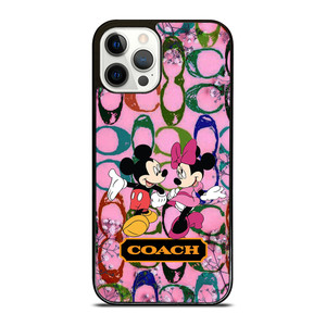 COACH PINK FLOWER MICKEY MINNIE iPhone 12 Pro Case COACH PINK FLOWER MICKEY MINNIE iPhone 12 Pro Case