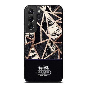 COACH NEW YORK GOLD BLACK TEXTURE Samsung Galaxy S22 Plus Case COACH NEW YORK GOLD BLACK TEXTURE Samsung Galaxy S22 Plus Case