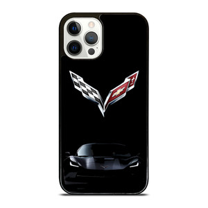 CORVETTE CAR LOGO BLACK iPhone 12 Pro Case CORVETTE CAR LOGO BLACK iPhone 12 Pro Case