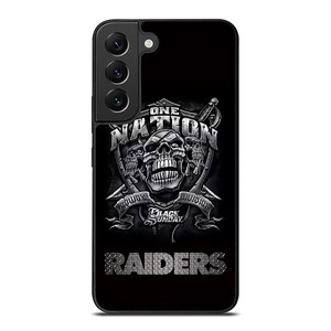 OAKLAND RAIDERS BLACK ONE NATION Samsung Galaxy S22 Plus Case