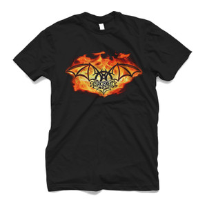 AEROSMITH ROCK BAND FIRED LOGO Men's T-Shirt AEROSMITH ROCK BAND FIRED LOGO Men's T-Shirt