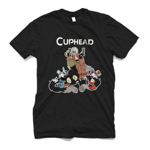 CUPHEAD FEATURING DANTE FROM DEVIL MAY CRY Men's T-Shirt CUPHEAD FEATURING DANTE FROM DEVIL MAY CRY Men's T-Shirt