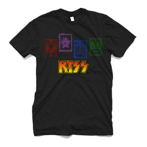 KISS ROCK BAND MEMBER SYMBOL Men's T-Shirt KISS ROCK BAND MEMBER SYMBOL Men's T-Shirt