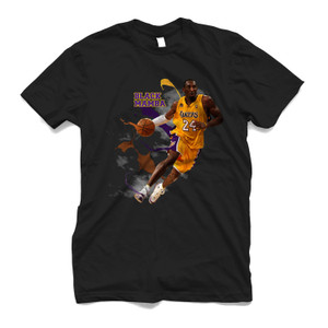 KOBE BRYANT LA LAKERS BLACK MAMBA Men's T-Shirt KOBE BRYANT LA LAKERS BLACK MAMBA Men's T-Shirt