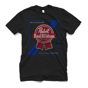 PABST BLUE RIBBON BEER LOGO 2 Men's T-Shirt PABST BLUE RIBBON BEER LOGO 2 Men's T-Shirt