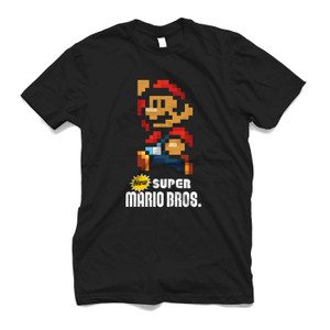 SUPER MARIO BROS RUN 8 BIT Men's T-Shirt SUPER MARIO BROS RUN 8 BIT Men's T-Shirt