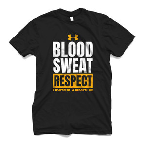 UNDER ARMOUR BLOOD SWEAT RESPECT ROCK Men's T-Shirt UNDER ARMOUR BLOOD SWEAT RESPECT ROCK Men's T-Shirt