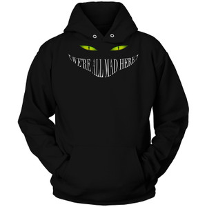 ALICE IN WONDERLAND SMILE CHESHIRE CAT BLACK Hoodie