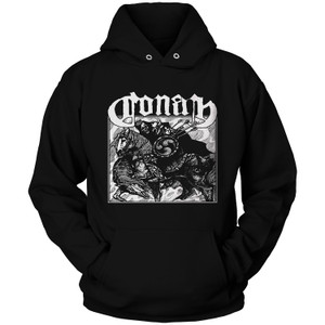 CONAN METAL BAND HORSEBACK BATTLE HAMMER Hoodie CONAN METAL BAND HORSEBACK BATTLE HAMMER Hoodie