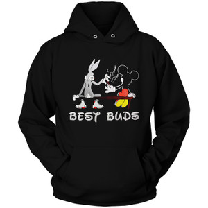 LOONEY TUNES MICKEY MOUSE DISNEY BEST BUDS Hoodie LOONEY TUNES MICKEY MOUSE DISNEY BEST BUDS Hoodie