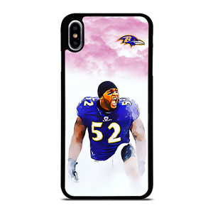 BALTIMORE RAVENS RAY LEWIS 52 iPhone XS Max Case BALTIMORE RAVENS RAY LEWIS 52 iPhone XS Max Case