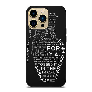 BRUNO MARS LYRICS iPhone 14 Pro Max Case