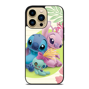 DISNEY STITCH AND GIRLFRIEND iPhone 14 Pro Max Case