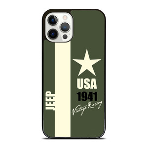 JEEP VINTAGE RACING USA iPhone 12 Pro Case JEEP VINTAGE RACING USA iPhone 12 Pro Case