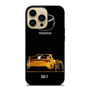 MAZDA RX7 YELLOW CARS iPhone 14 Pro Max Case MAZDA RX7 YELLOW CARS iPhone 14 Pro Max Case